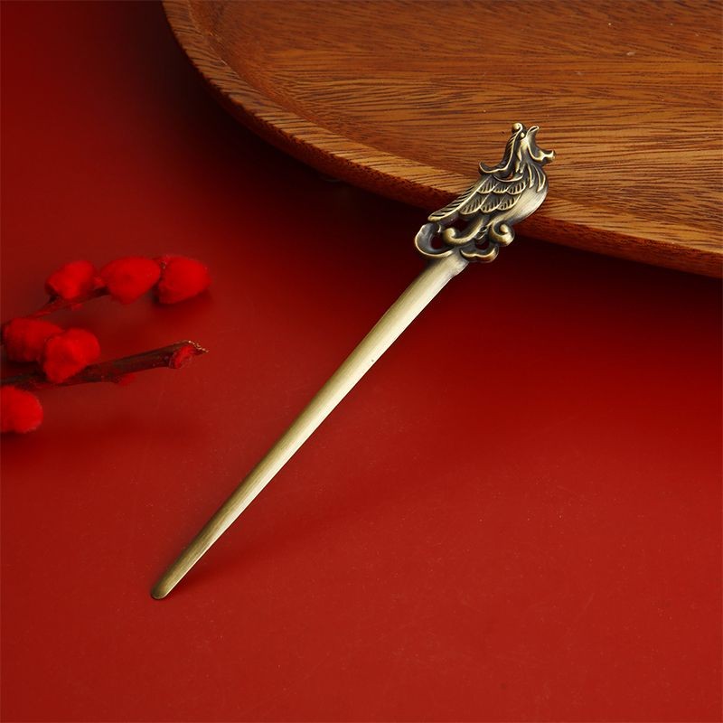 Phoenix Hairpin Hair Stick Women Hanfu Bun Chinese Style Hair Accessories