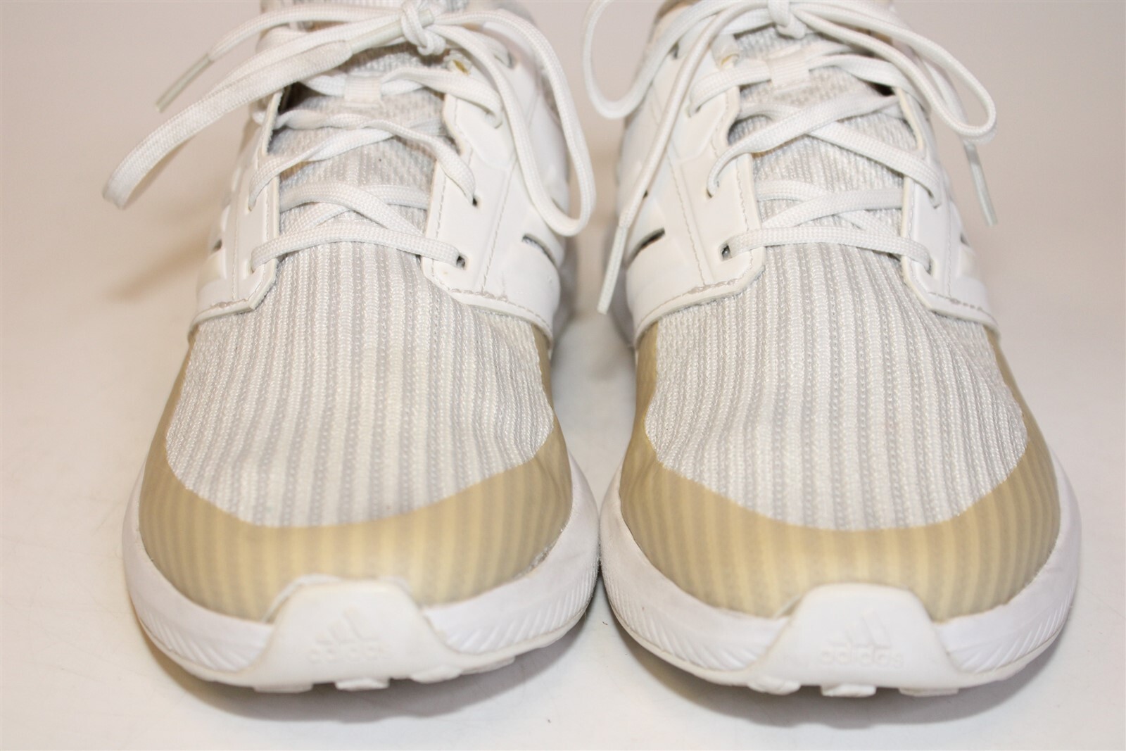 adidas Youth RapidRun Boys Size 5 37 1/3 White Knit Running Sneaker Shoes DB0215