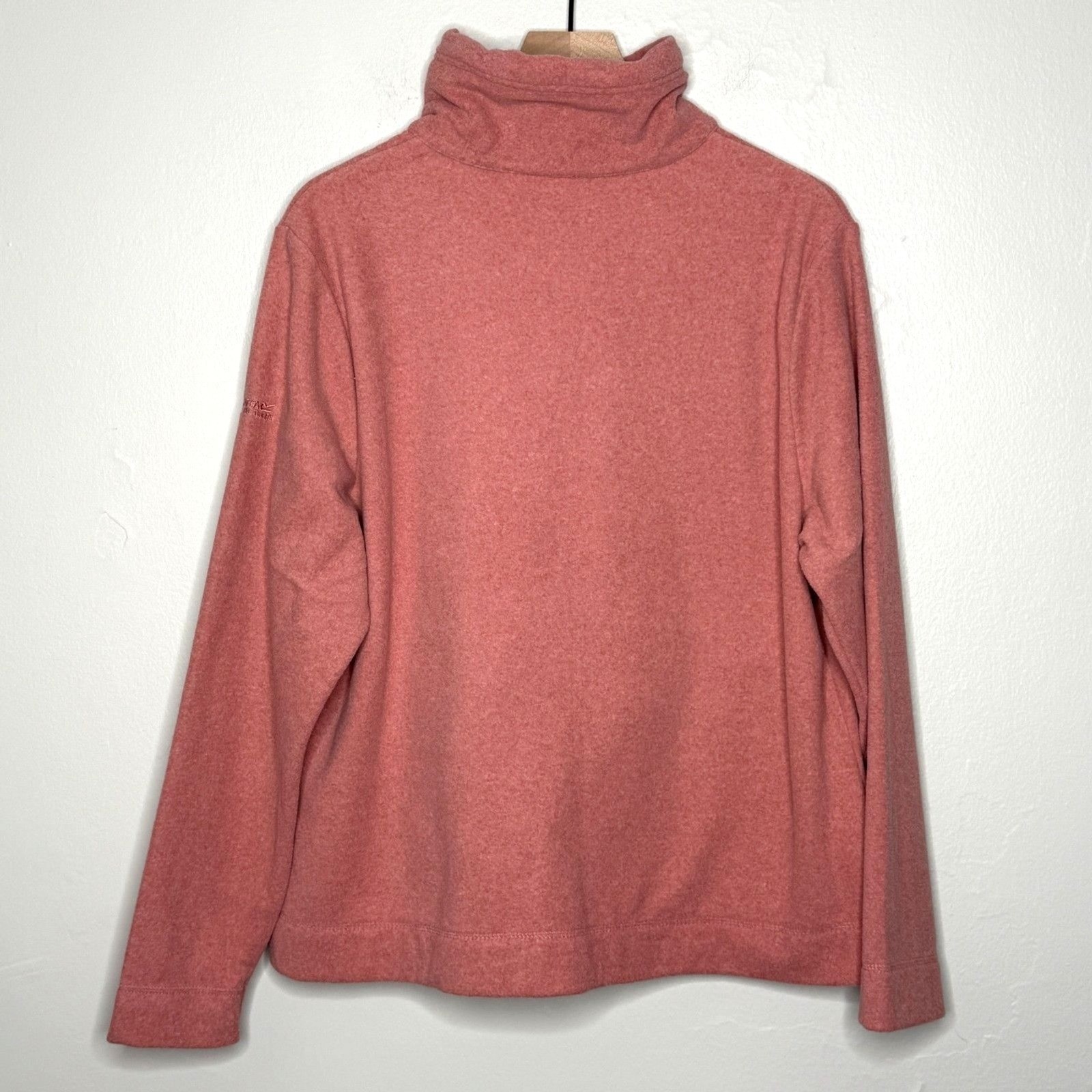 Regatta Great Outdoors Womens Fleece Jacket 16 Red Quarter Zip Hiking Camping