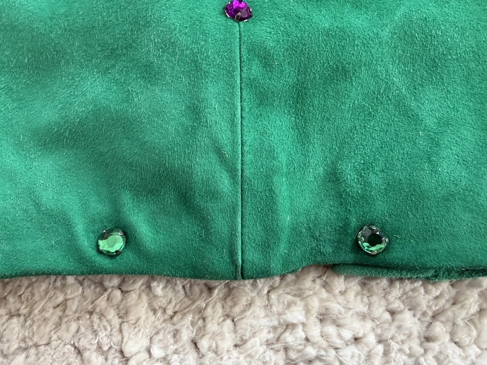 Versace Suede Crystal Skirt