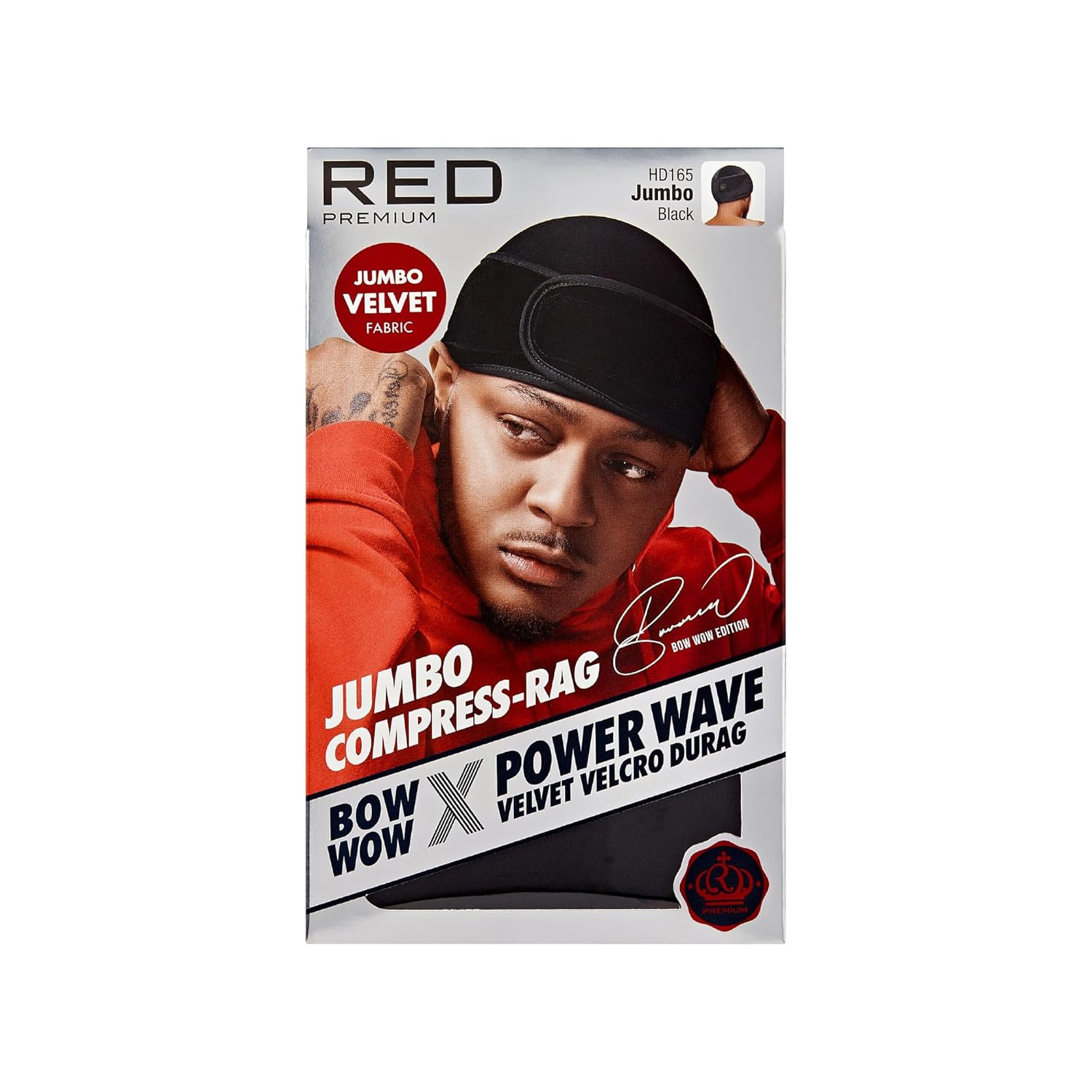 Premium Bow Wow X Power Wave Durag, 360 Wave Compression Cap for Men & Women, Ad