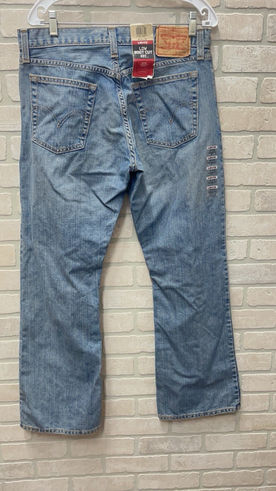 Levi Strauss jeans for men 527 Sz 34/30 low rise boot cut straight fit NWT