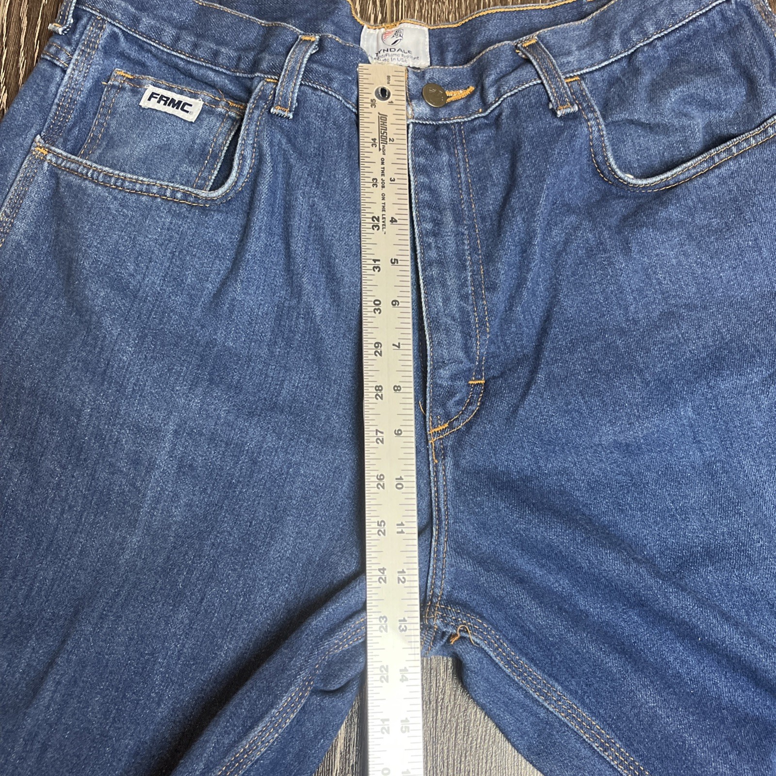 Tyndale F290T FR Flame Resistant Jeans W38 L28 CAT 2 USA Made Work Denim Pants