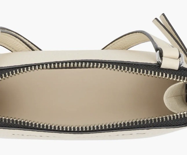 MARC JACOBS The Wedge Crossbody Pouch Bag Color Marshmallow White