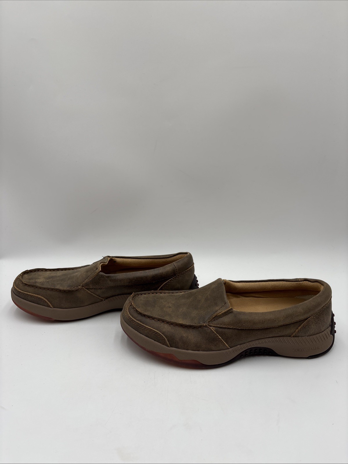 Cody James Men’s Trust Me Beaned Slip-On Casual Oxford Shoes Brown Size 8.5D