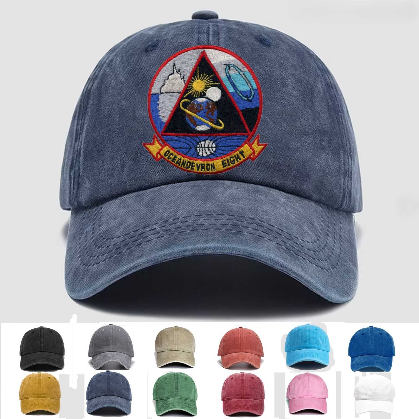 Customized Name Embroidered Hat Us Naval Vxn-8 Oceandevron Eight, Veteran Cap