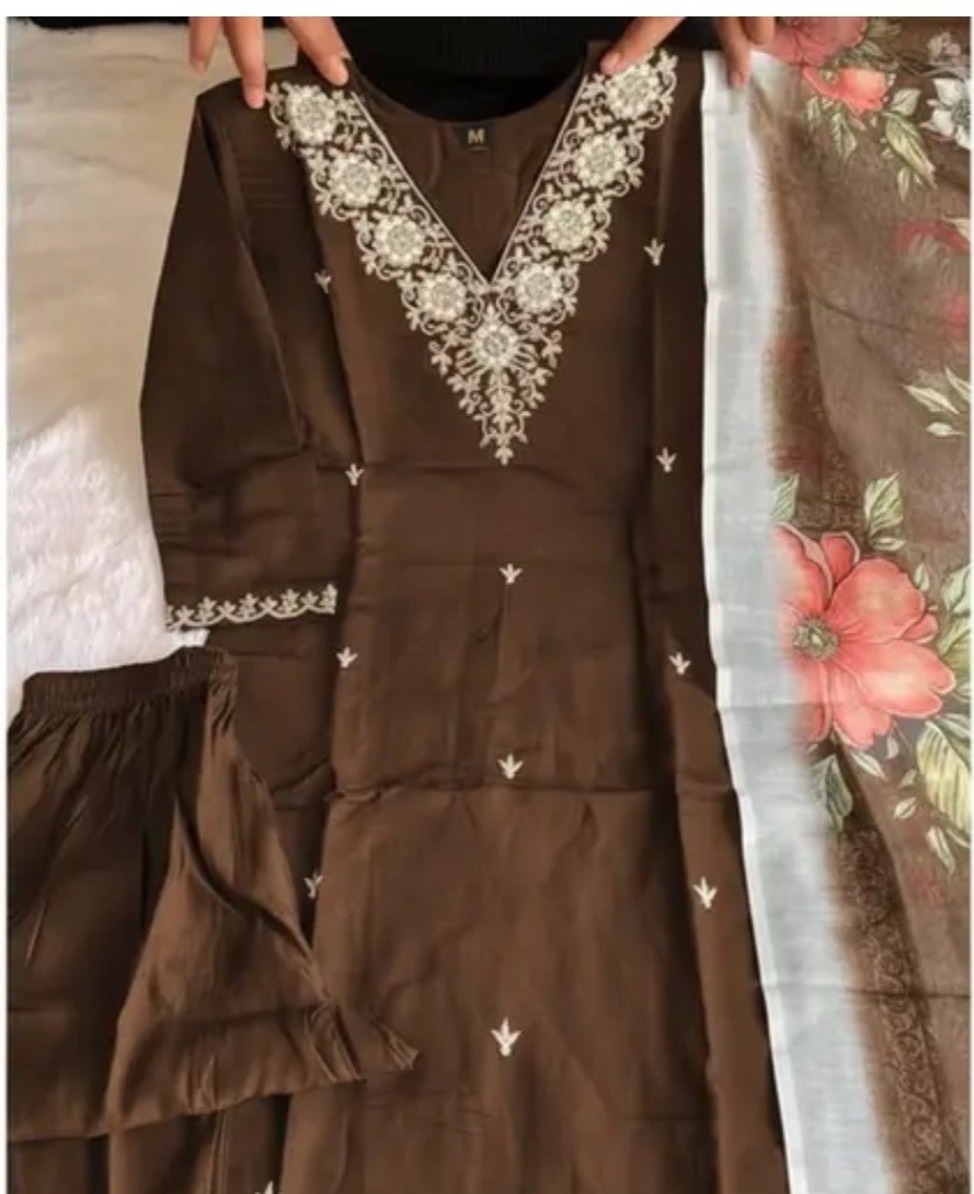 Women Kurti With Pant & Dupatta Set. Stylish Look.Size Xs To 5XL.