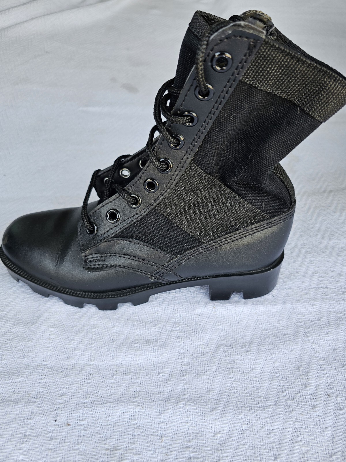 Black GI Style Jungle Boot With Panama Sole And Steel Toe 5781 Rothco Size 5R