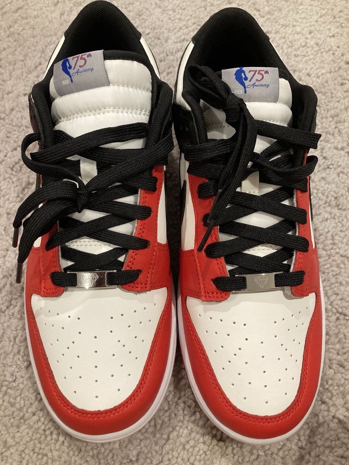 Nike Dunk Low Men’s Retro EMB NBA 75th Anniversary Sneakers DD3363-100