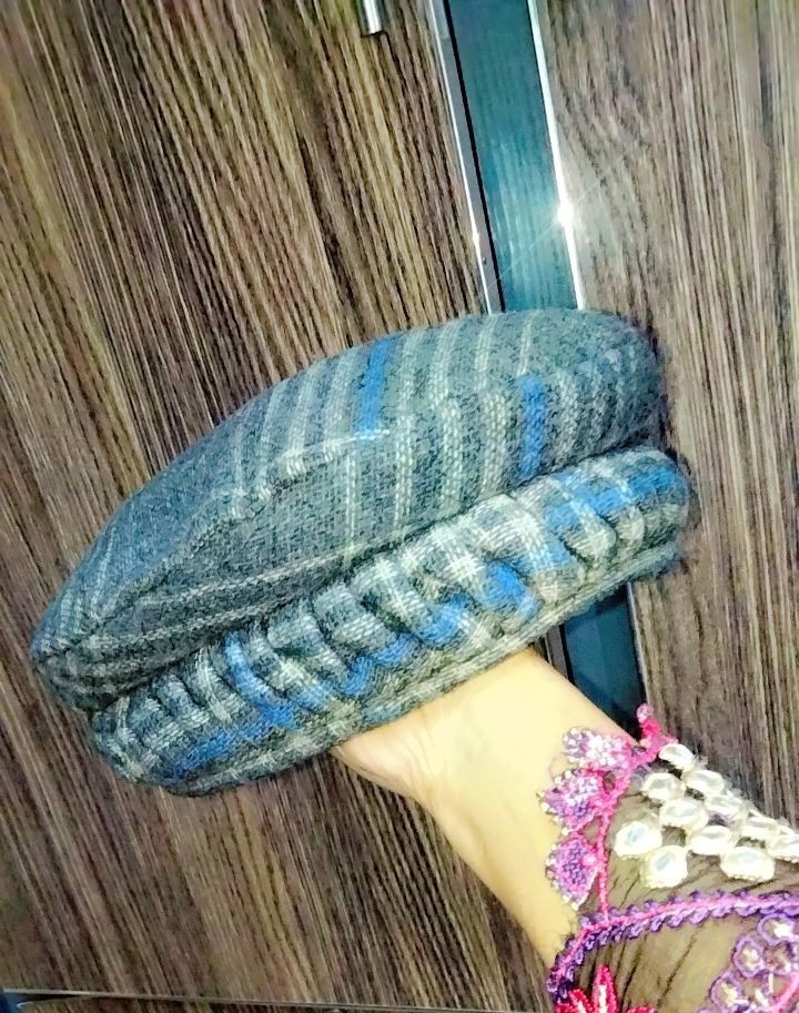 Afghan Pakol With Feather Chitrali Hand Made Pakol Hat Traditional Chitrali Pako
