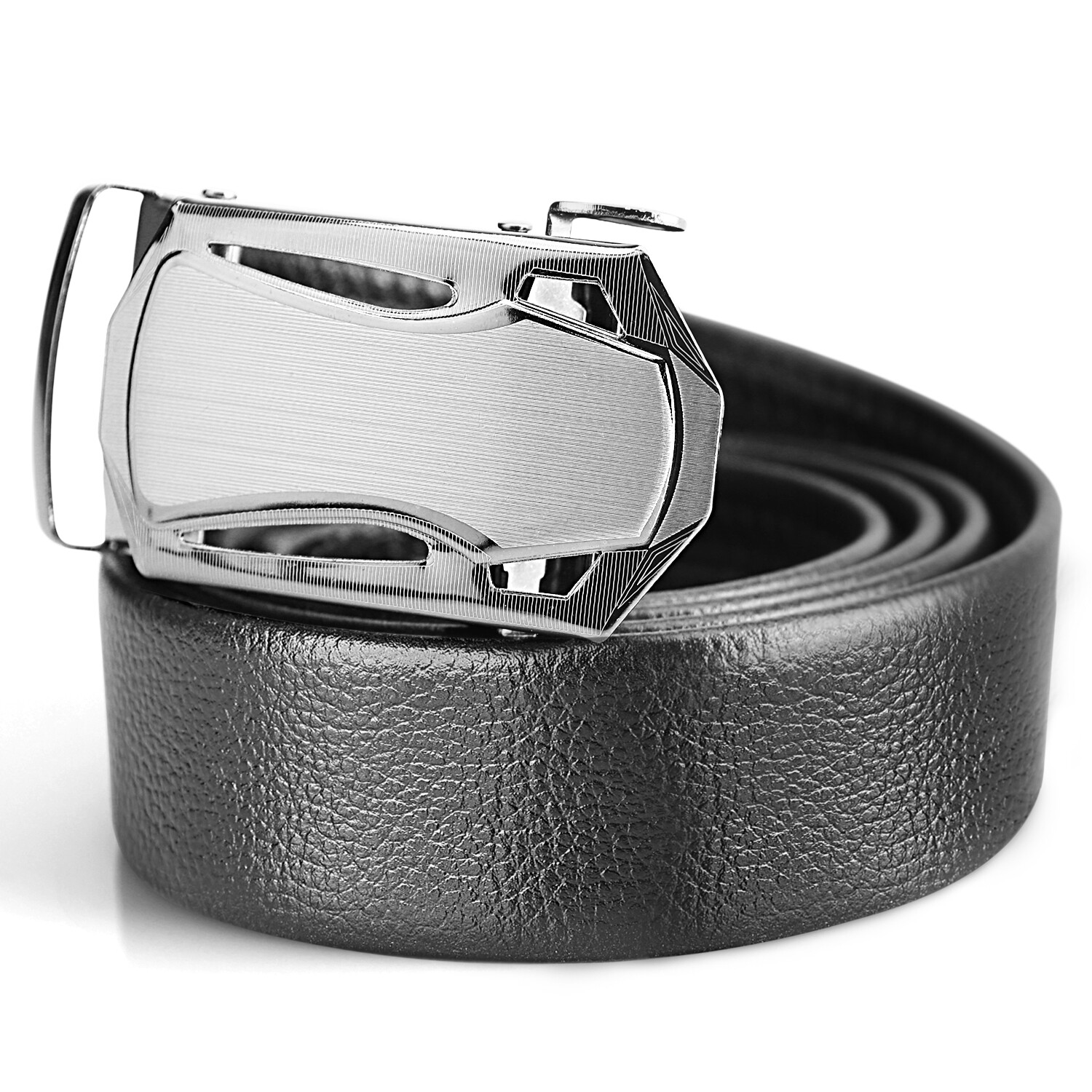 Causal Leather Men’s Ratchet Belts For Men Adjustable Automatic Buckle 120cm/47″