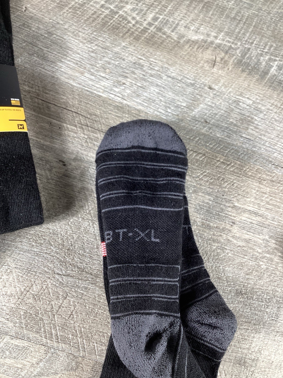 Camel City Mill USA Made Merino Wool Work Socks Set Of 3 BT-XL Black NWT