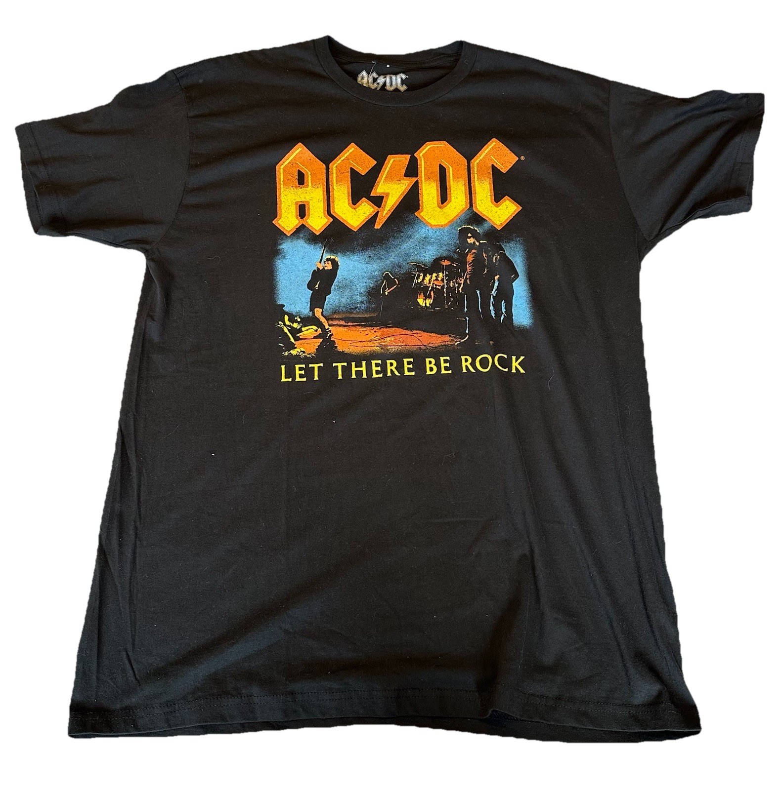 AC/DC Let There Be Rock Black Size LARGE Unisex T-Shirt – ACDC – NWT