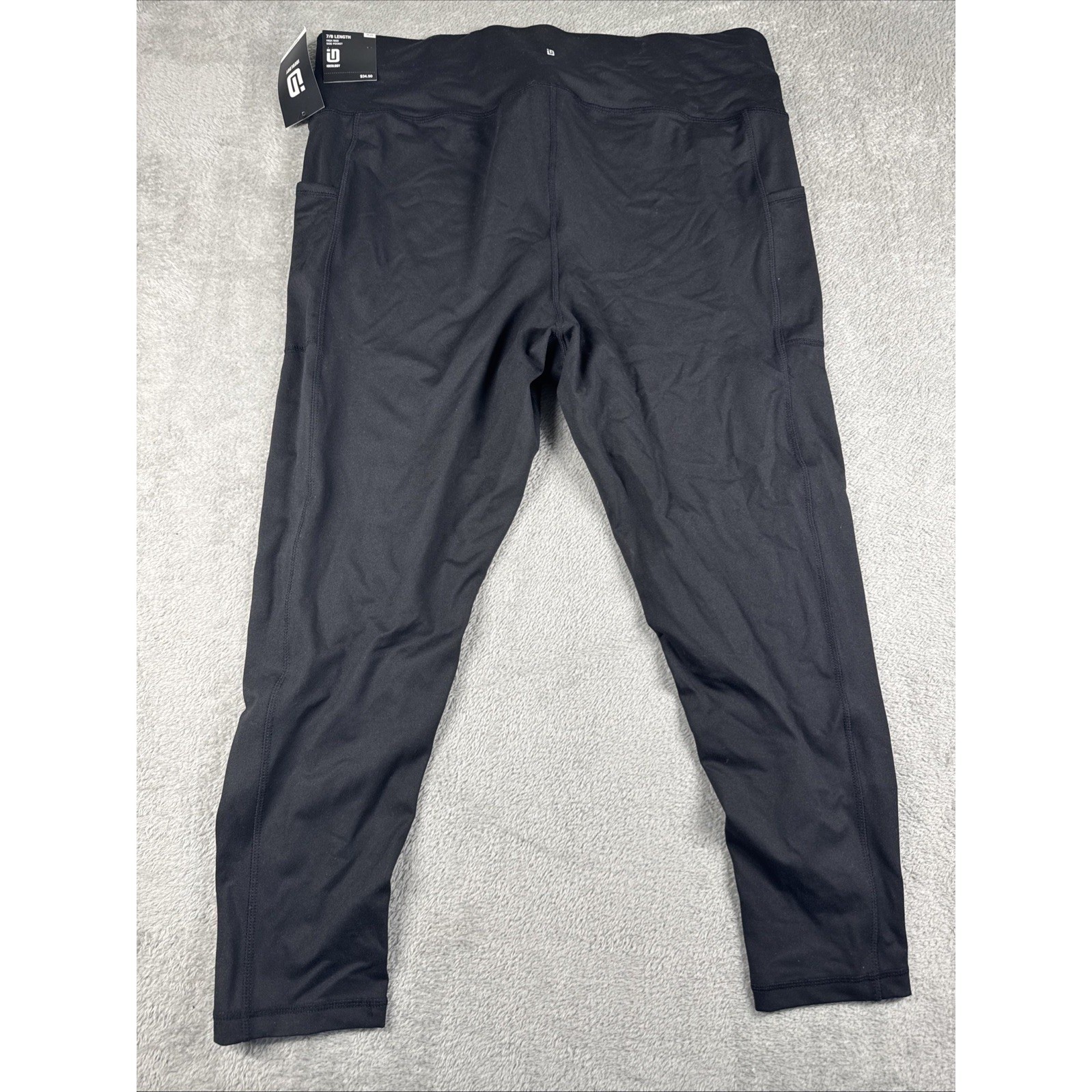 IDEOLOGY Black And White Leggings High Rise Size 2X Length Compression New