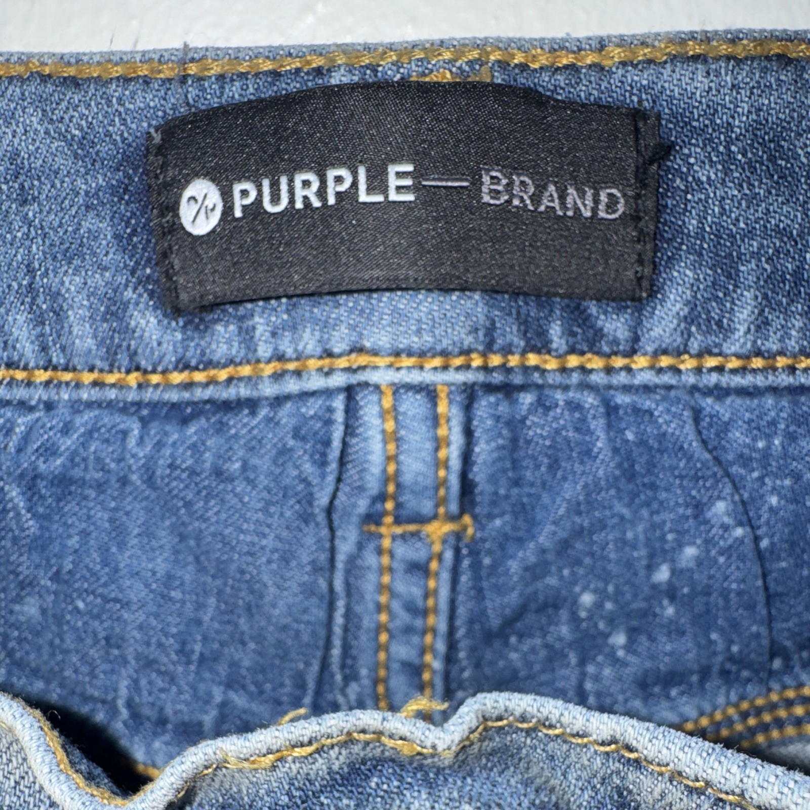 PURPLE Brand Men’s Gray Light Wash Skinny Slim Denim Jeans Low Rise 5-Pocket