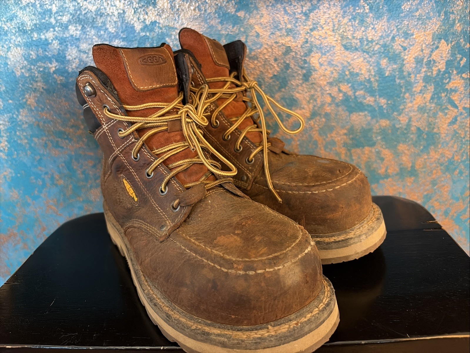 Keen Utility Men’s Cincinnati 6″ Leather Soft Toe Work Boots Size 10D