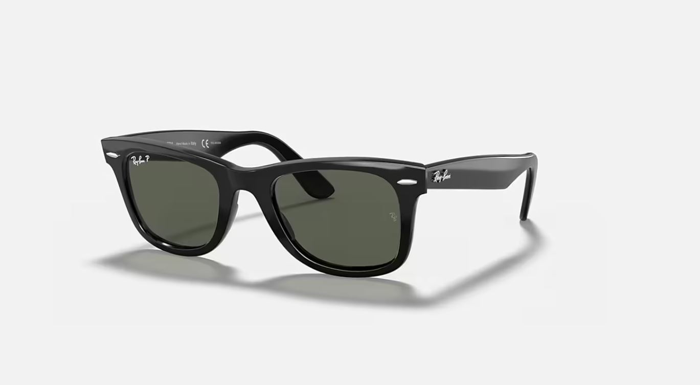Ray-Ban Original Wayfarer Classic Black Polarized Sunglasses RB2140 901/58 50-22