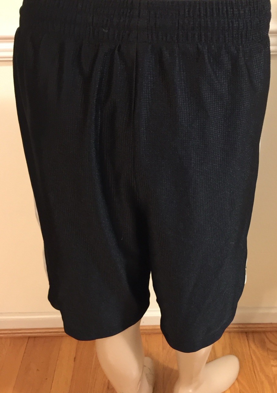 Men Nike XL Black Basketball Shorts Casual Elastic Waist 207630-022 Dazzle -Spot