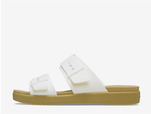 Crocs Brooklyn Low Wedge Sandal – Women’s Chalk White 🔥 No Import Fees
