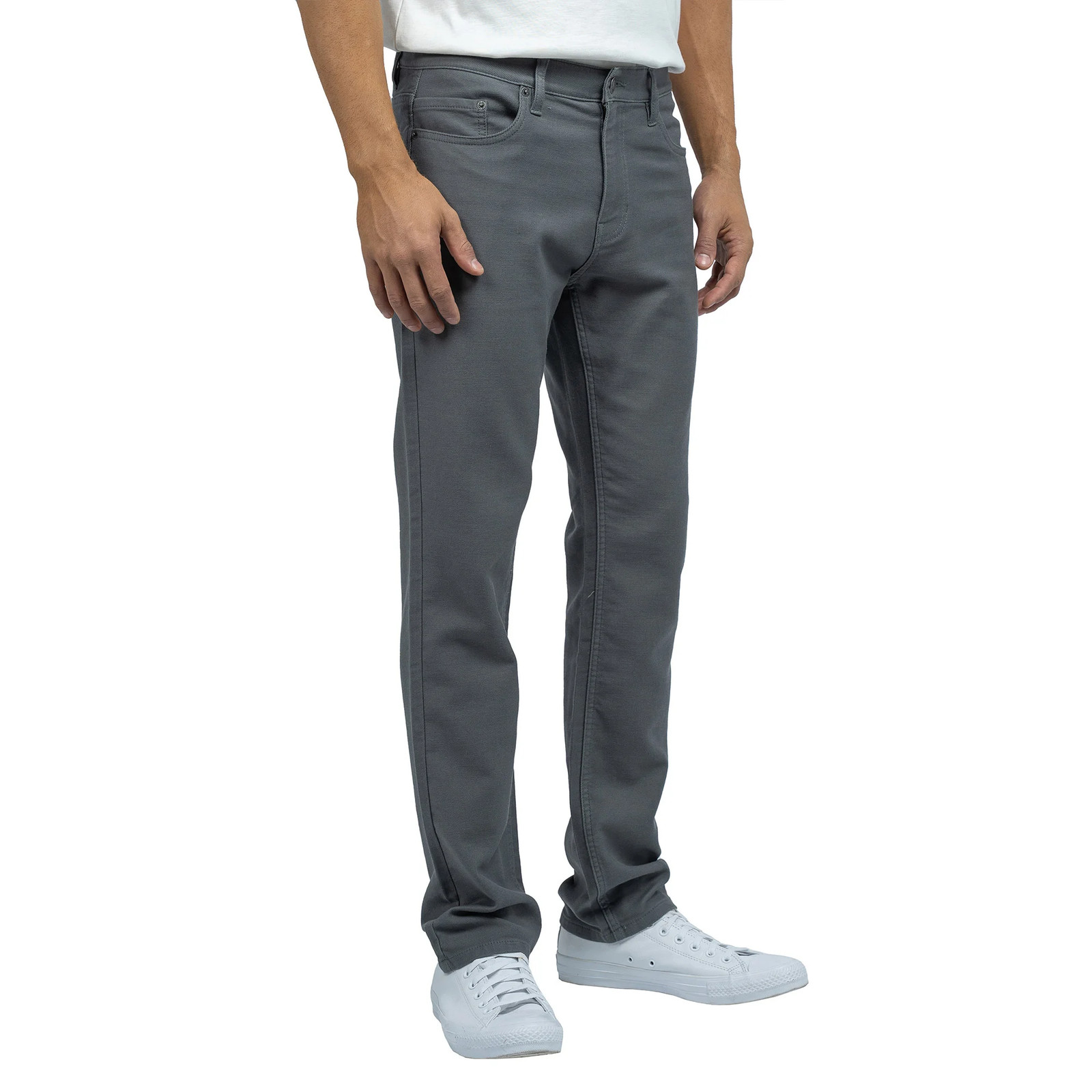 JACHS Men’s 5 Pocket Stretch Twill Pants Straight Fit Casual Travel Flex NWT