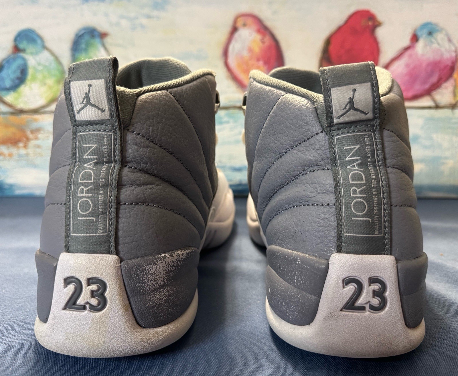 Jordan 12 Shoes, Men Size 11.5, No Box (Stealth)