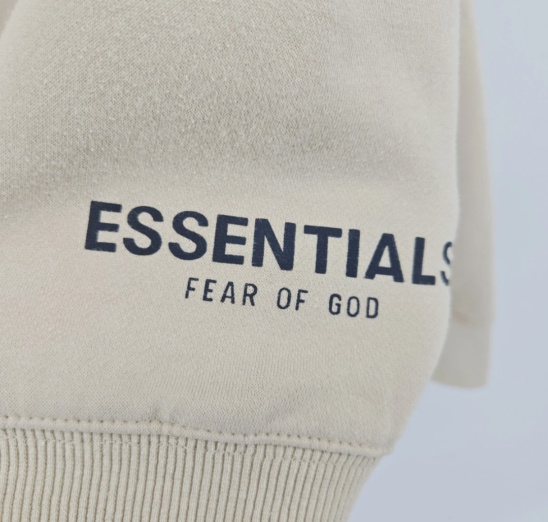 essentials hoodie large, lightly used in great condition. Color Beige