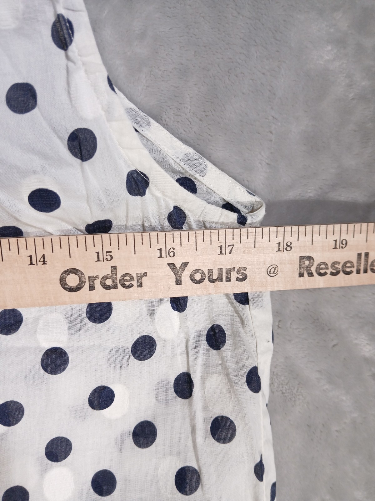 J Crew Womens 2 Blouse White Blue 100% Cotton Polka Dot Collared Button Up Top