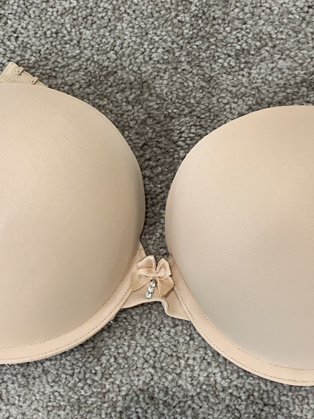 Smart & Sexy Push Up Bra Womens Size 34C Color Beige Add up to 2 Cup Sizes NWT