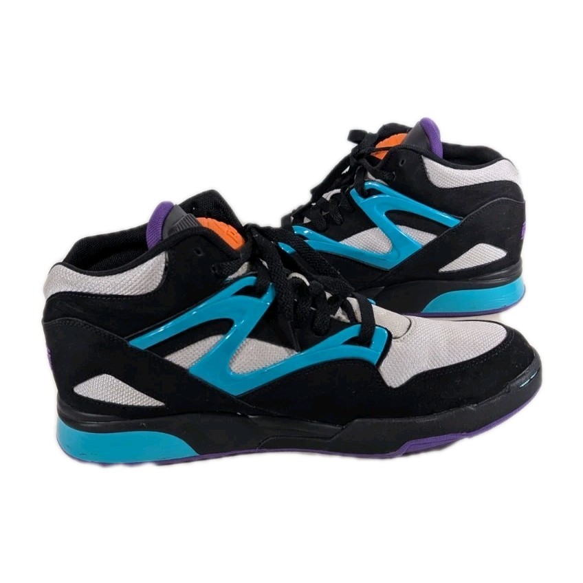 Charlotte Hornets Reebok Pump Omni Lite Shoes size 11.5 Teal Black White