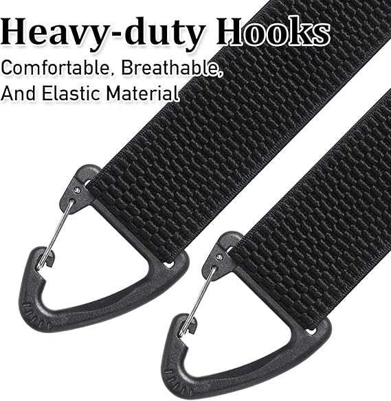 Heavy Duty Elastic Suspenders for Men Trouser Pants Braces Strap Work Belt