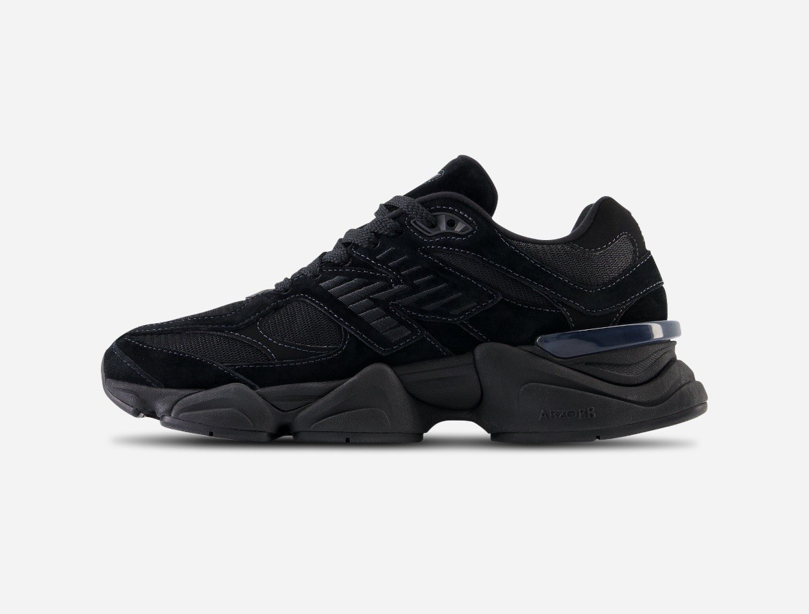 New Balance 9060 Triple Black Cat Suede U9060BPM Men Size 10.5