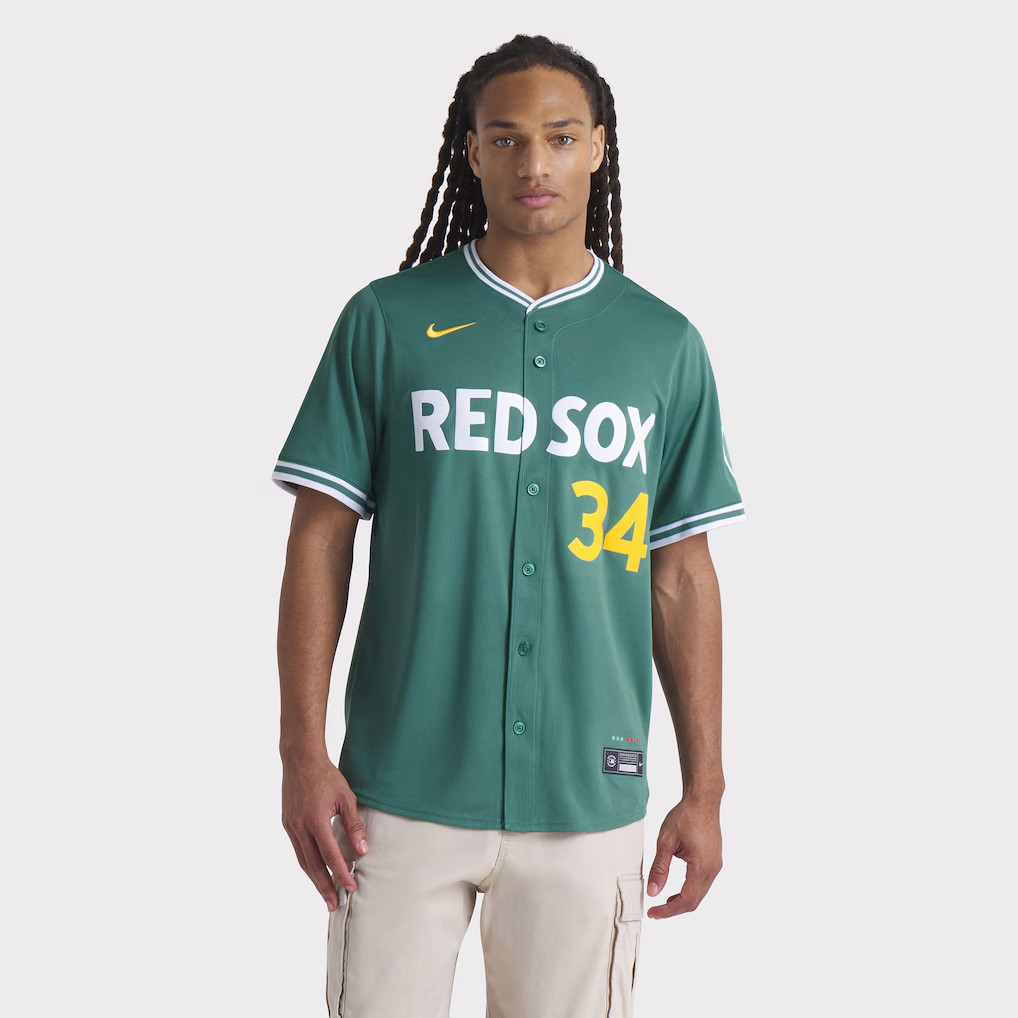 Nike David Ortiz City Connect Boston Red Sox Limited Jersey Mens Green Monster