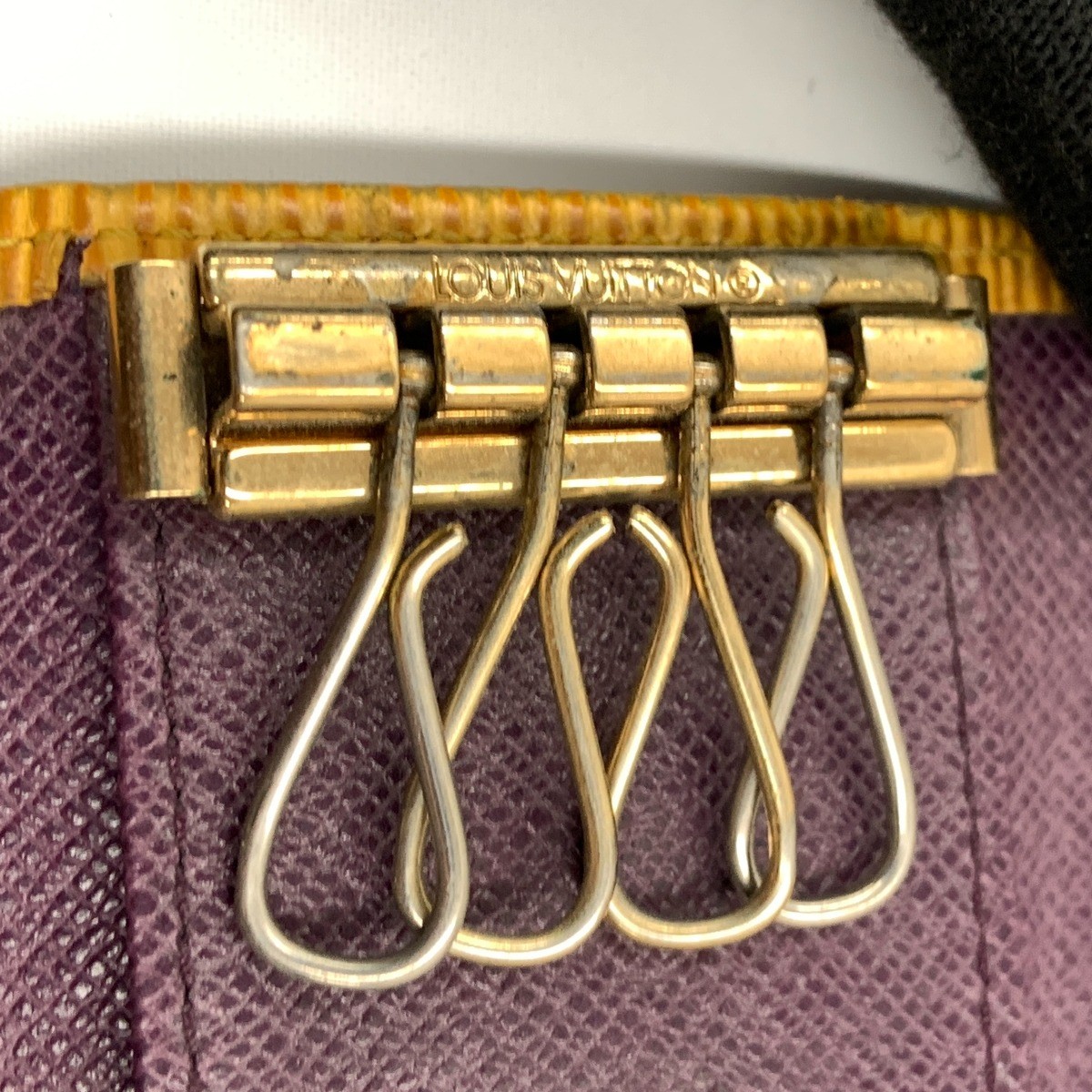 LOUIS VUITTON Epi Multicles 4 4-Key Holder M63829 yellow Junk item delivered…