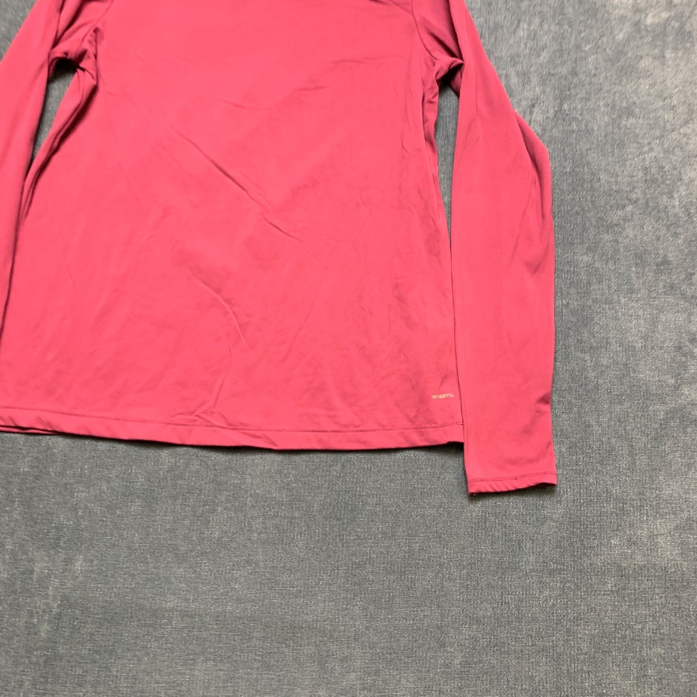 Mondetta Performance Luxury Athletic Top Womens S Pink Stretch Thumbhole Sleeve