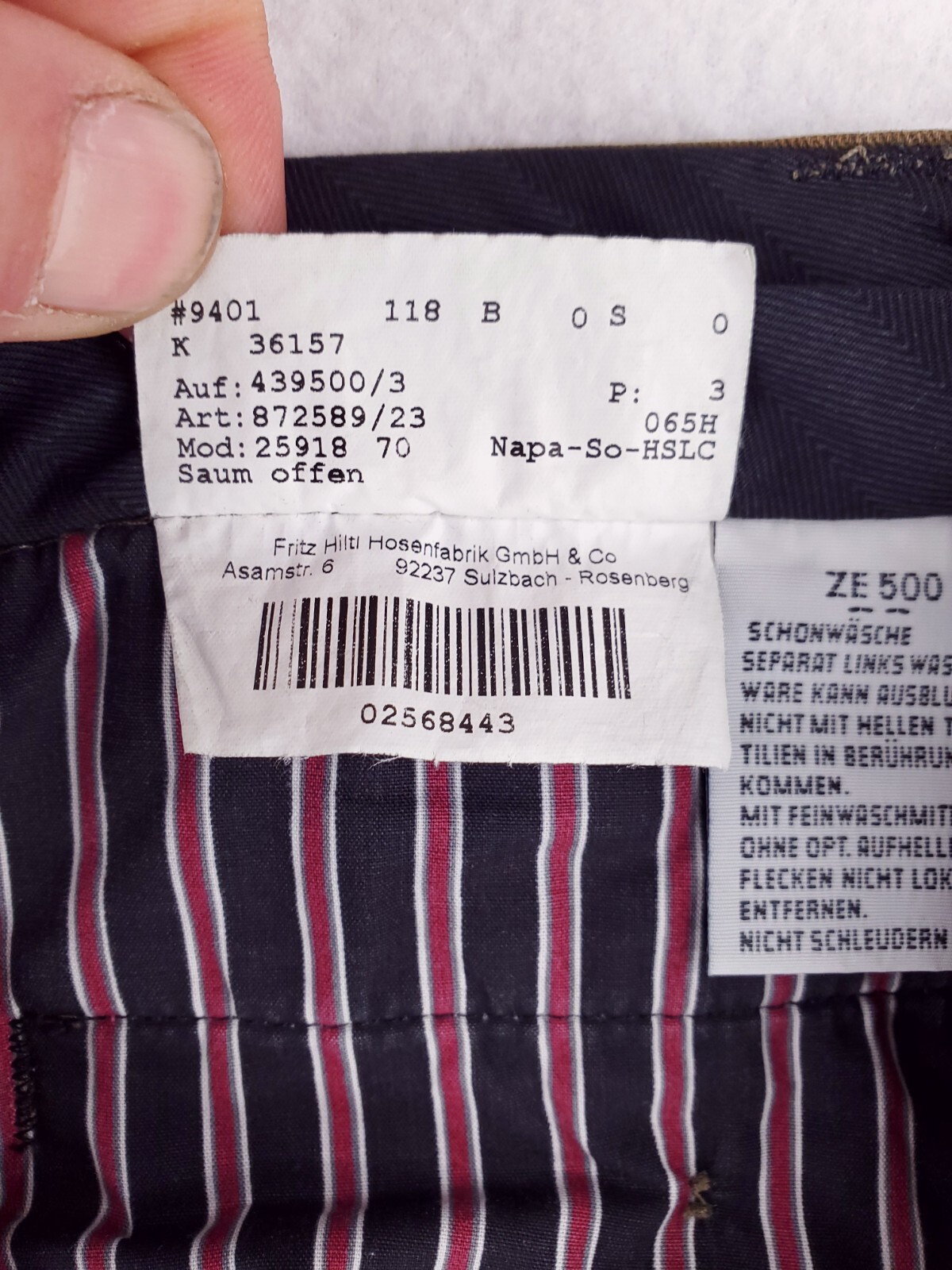 Hiltl Pants Mens 36×32 Green ZE500 Classic Straight Flat Front Khakis Chino