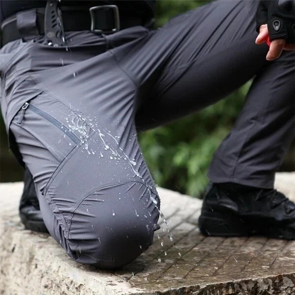 Men’s Work Cargo Pants Tactical Combat Pants Outdoor Hiking Waterproof Trousers