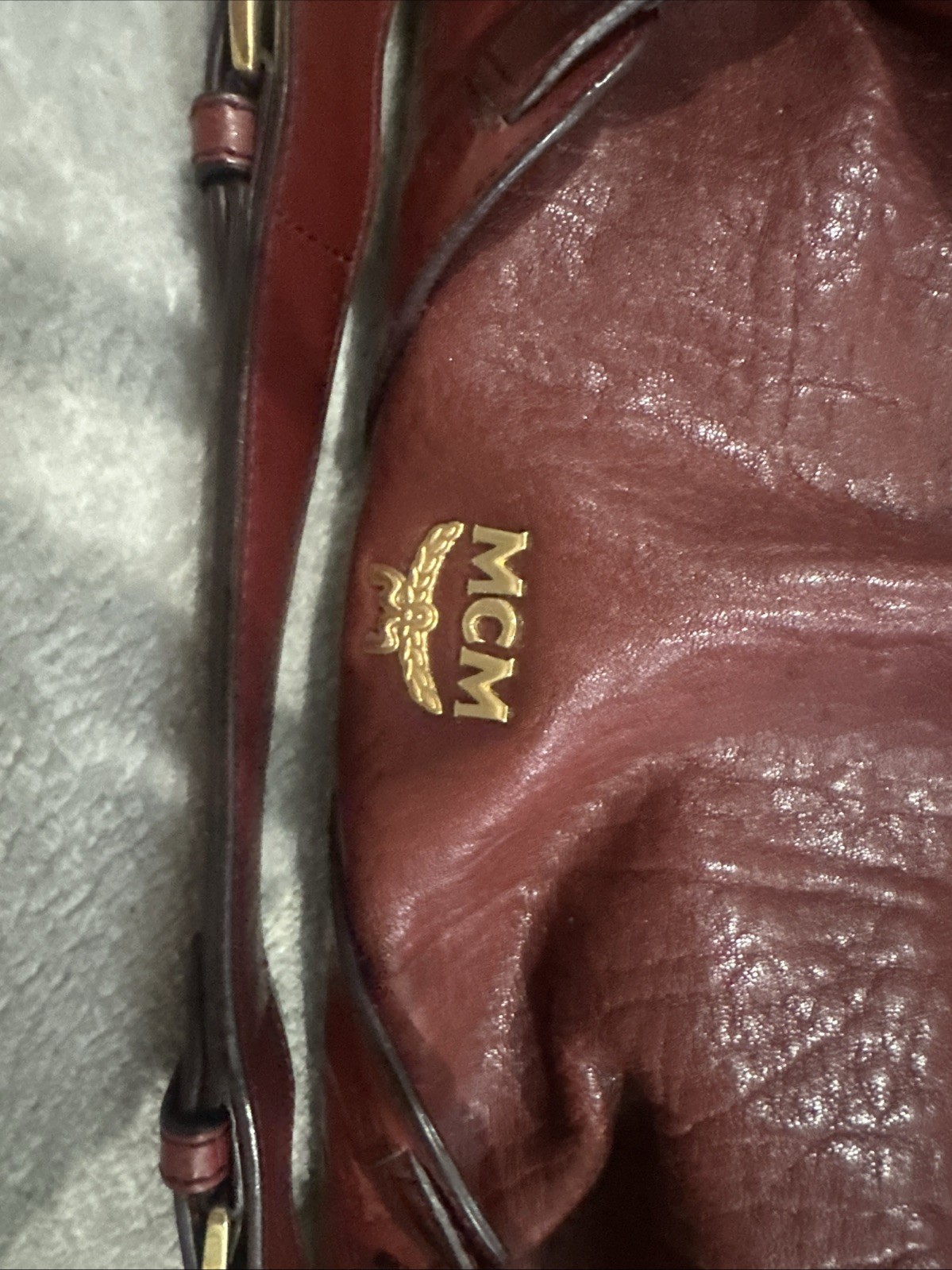 MCM Burgundy Handbag