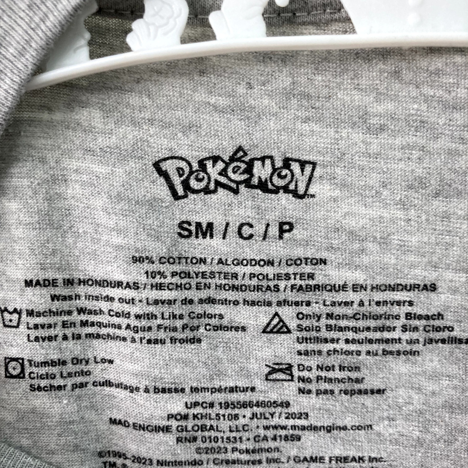 Kids Pokemon shirt S Gray Gotta Catch ‘Em All Pikachu Squirtle Jigglypuff Tee