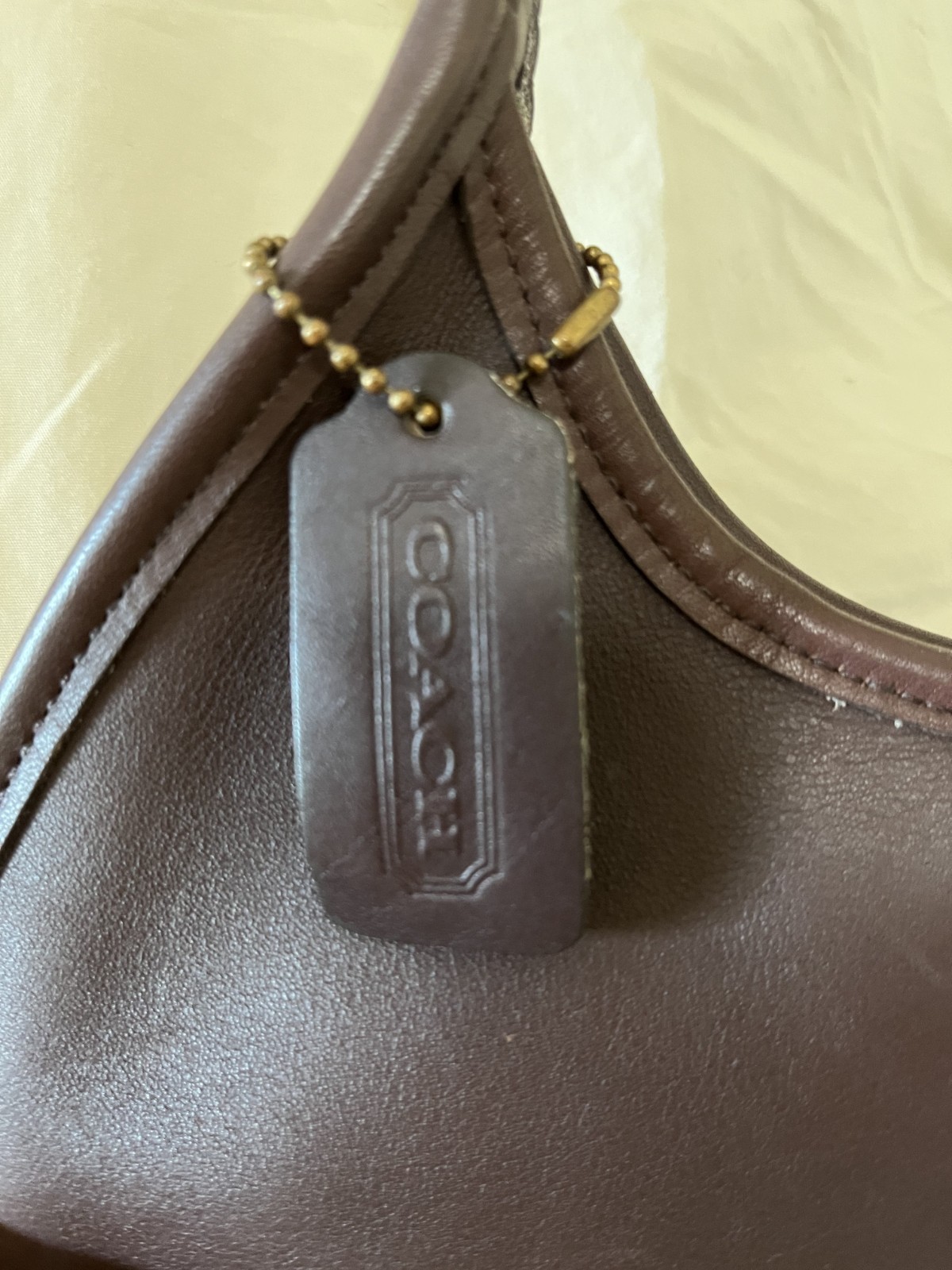 Coach Old 9027 Ergo Handbag Hobo Shoulder Vintage Leather USA Dark Brown w/ Tag