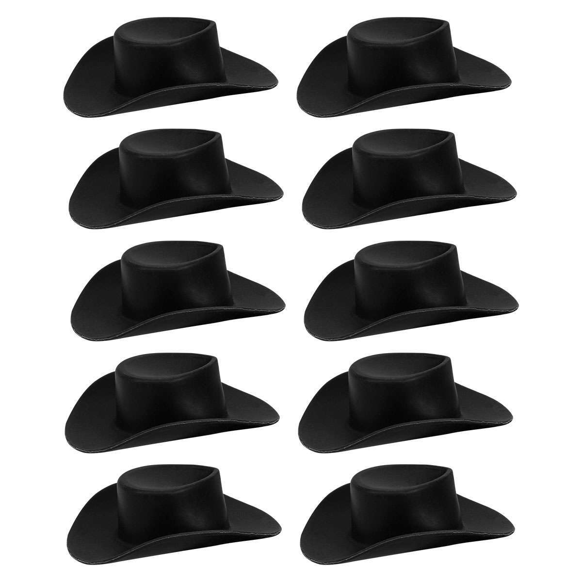 10/30 Plastic Mini Hat Western Cowboy Cowgirl Cute Miniature Hat for Party Acces