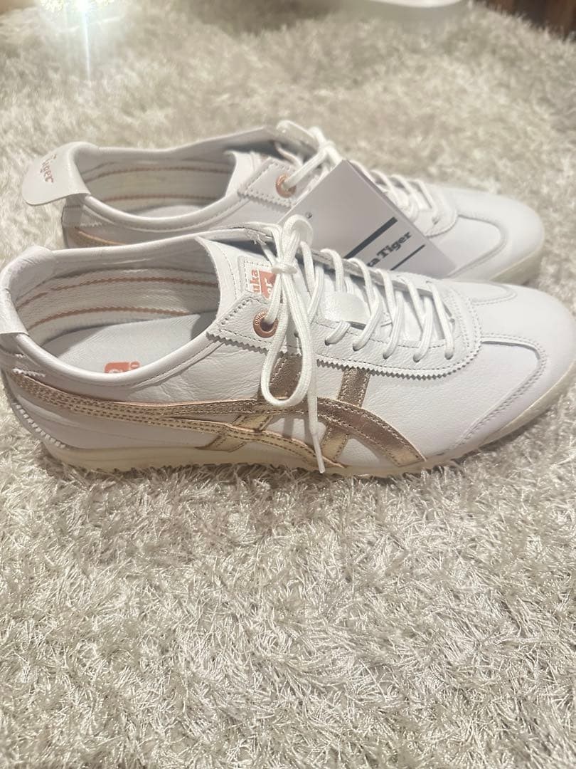 Onitsuka Tiger Men’s Mexico 66 SD Sneakers White/Rose Gold US 6.5