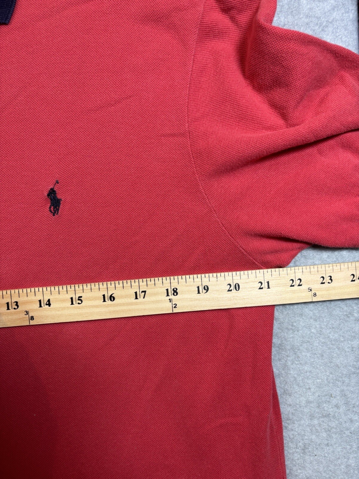 Polo by Ralph Lauren Golf Polo Shirt Men’s Large Red With Black Banding