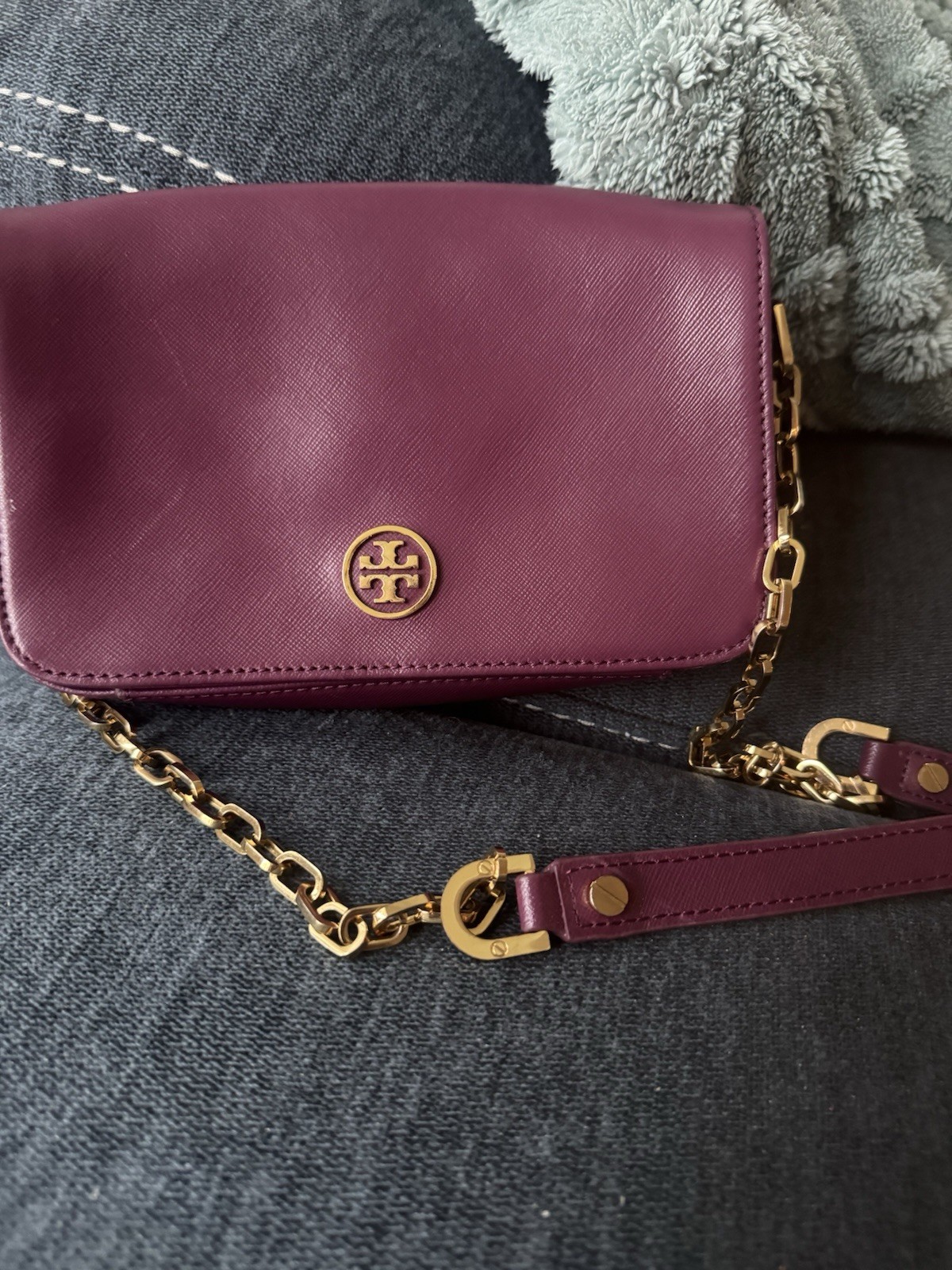 Tory Burch mini Robinson Chain Wallet Crossbody Bag,