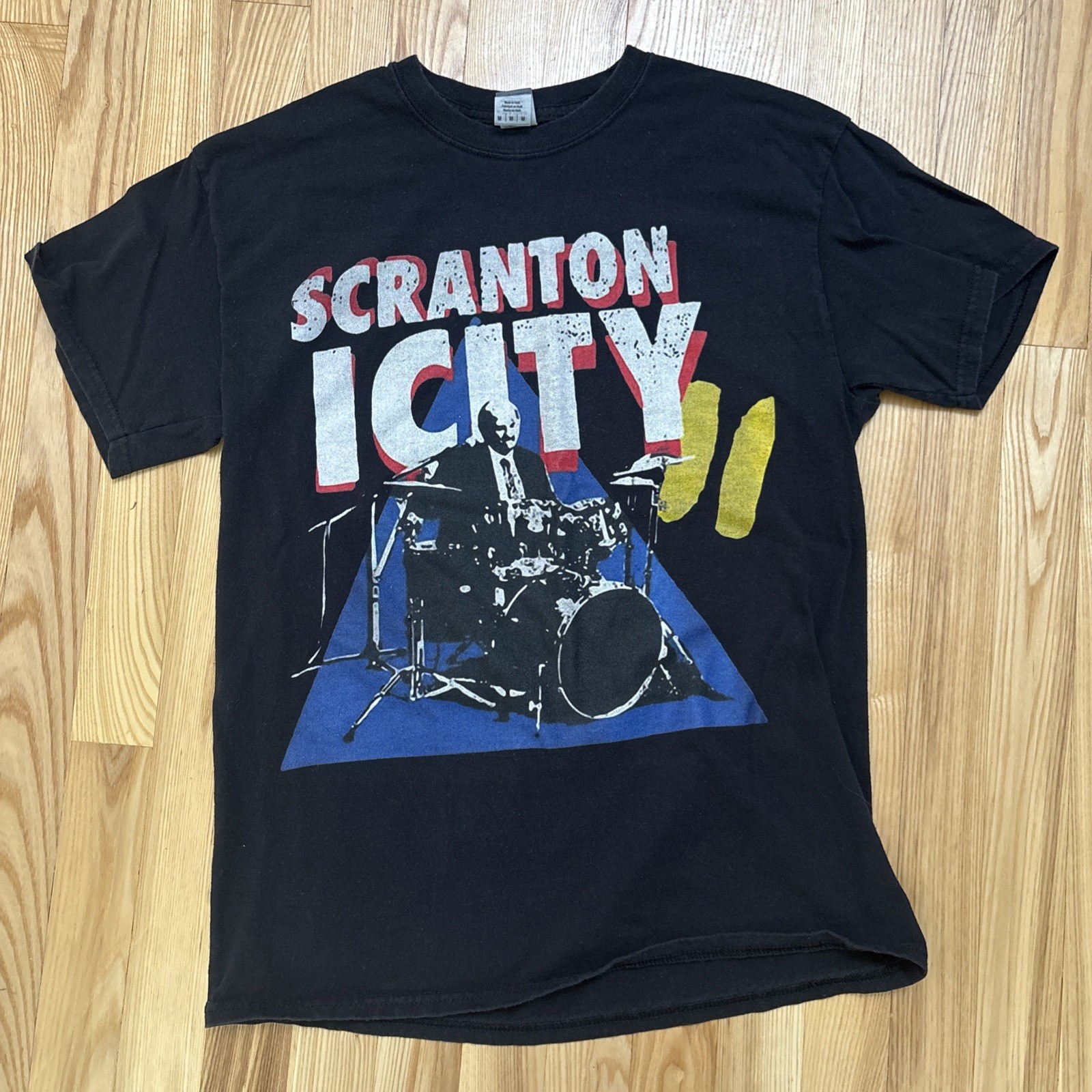 The Office Kevin Malone Scrantonicity II Band T Shirt Size Medium 100% Cotton