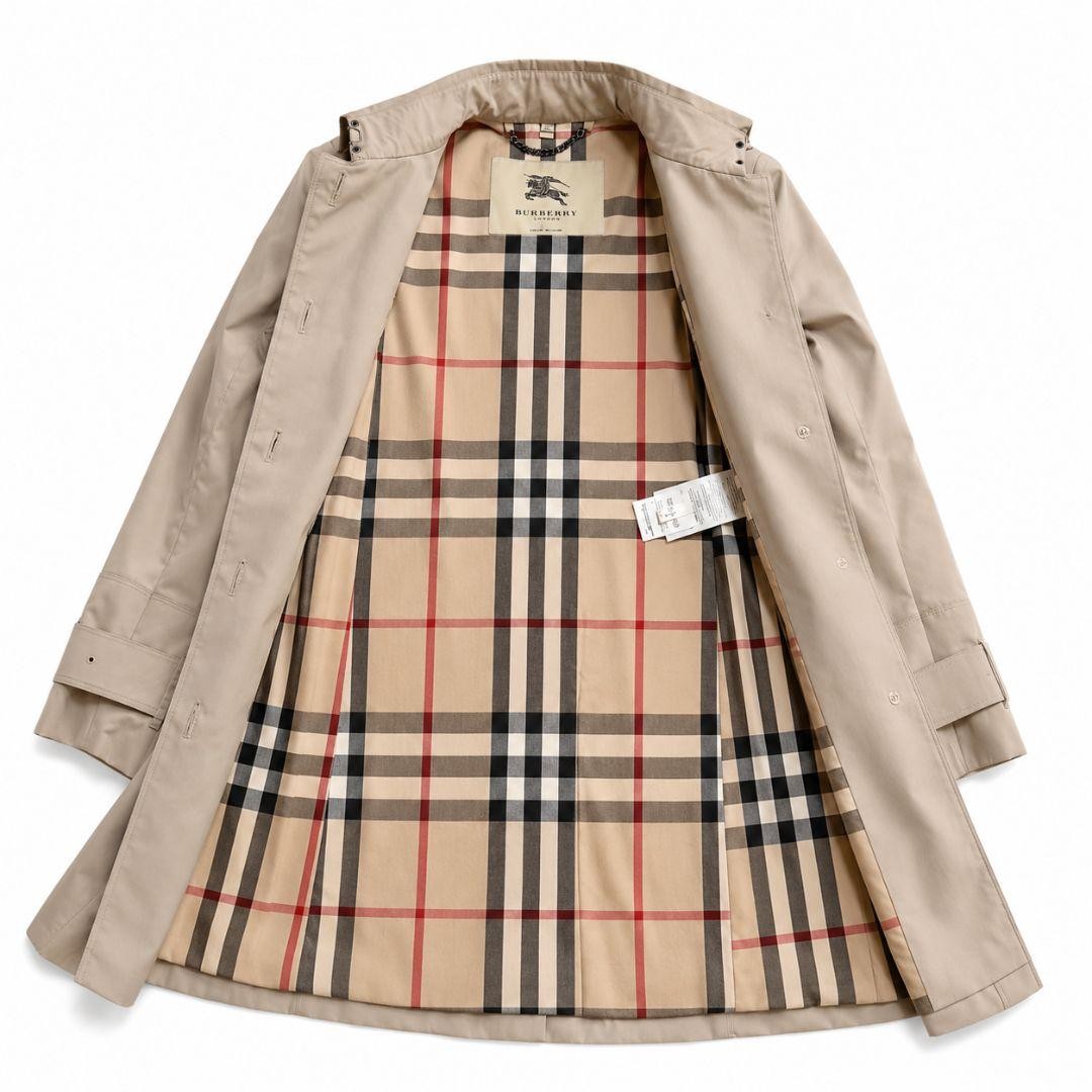 Excellent condition BURBERRY LONDON Trench Coat Nova Check UK6