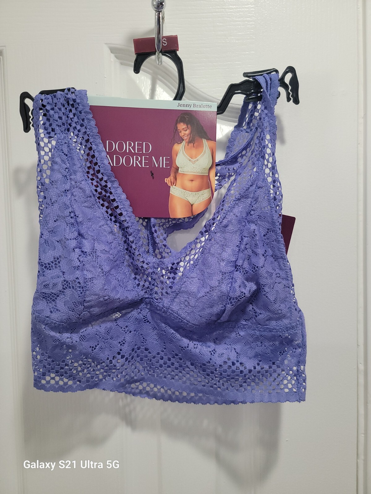 Adored Adore Me Womens Jenny Bralette Lace Racerback Green Purple S M L XL 2X 3X