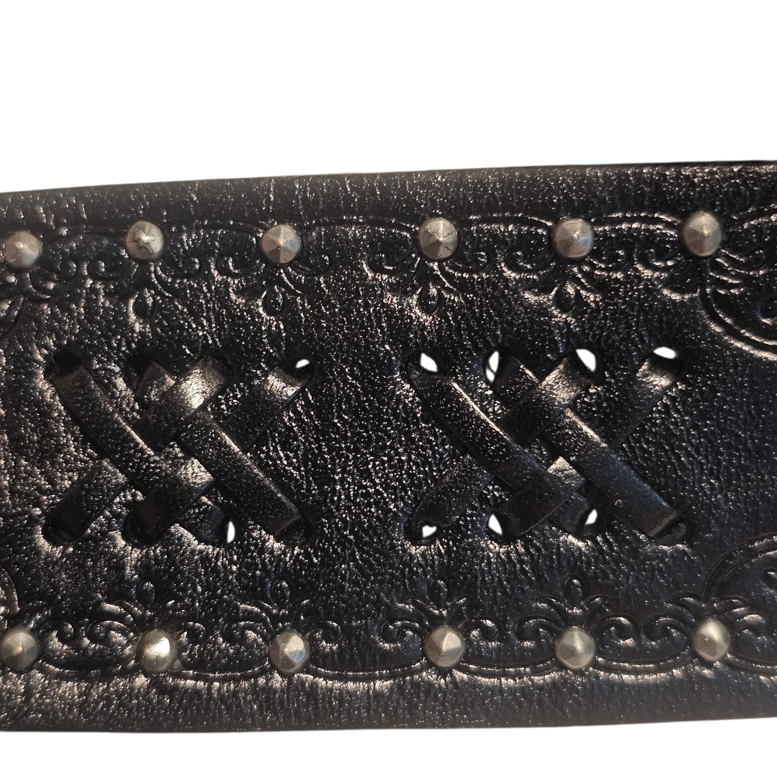 Amanda Smith Belt Black Genuine Leather 40″ Length (Not Including Buckle) READ