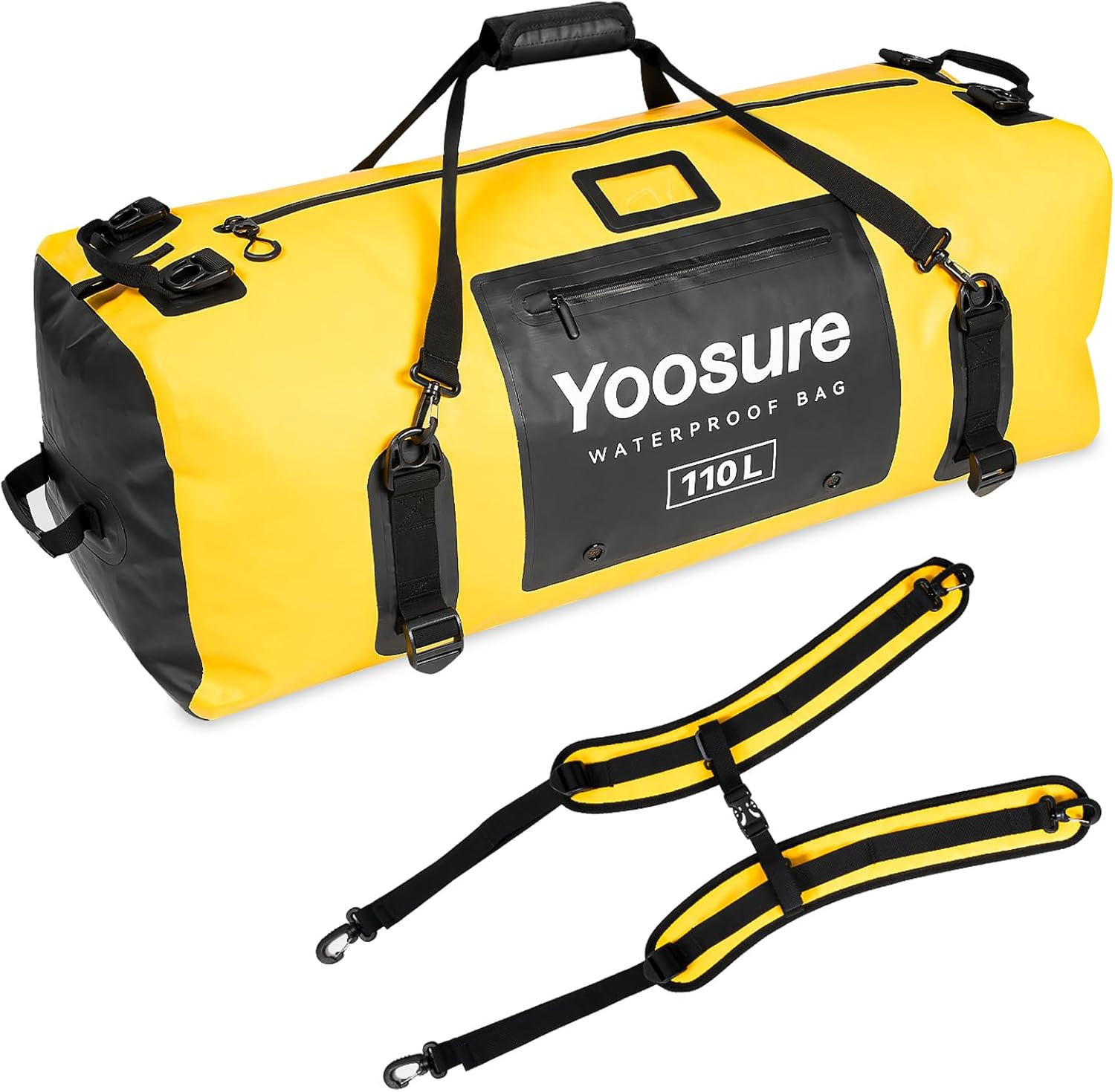 Airtight Zipper Waterproof Duffel Bag 110L- 700D PVC Dry Bag Extra Large Dry Bag