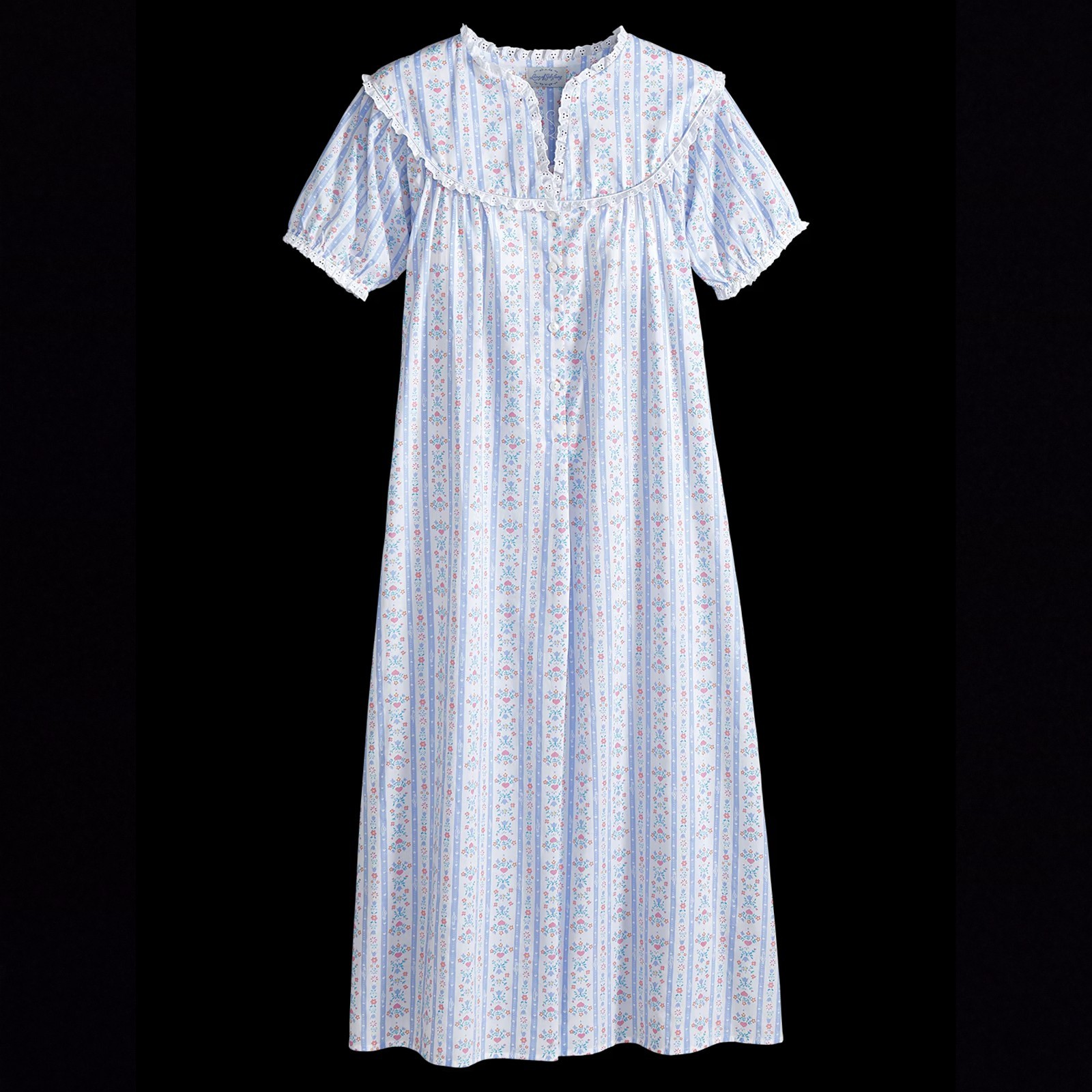 Original Lanz Tyrolean Cotton Lawn Nightgown, Lanz of Salzburg