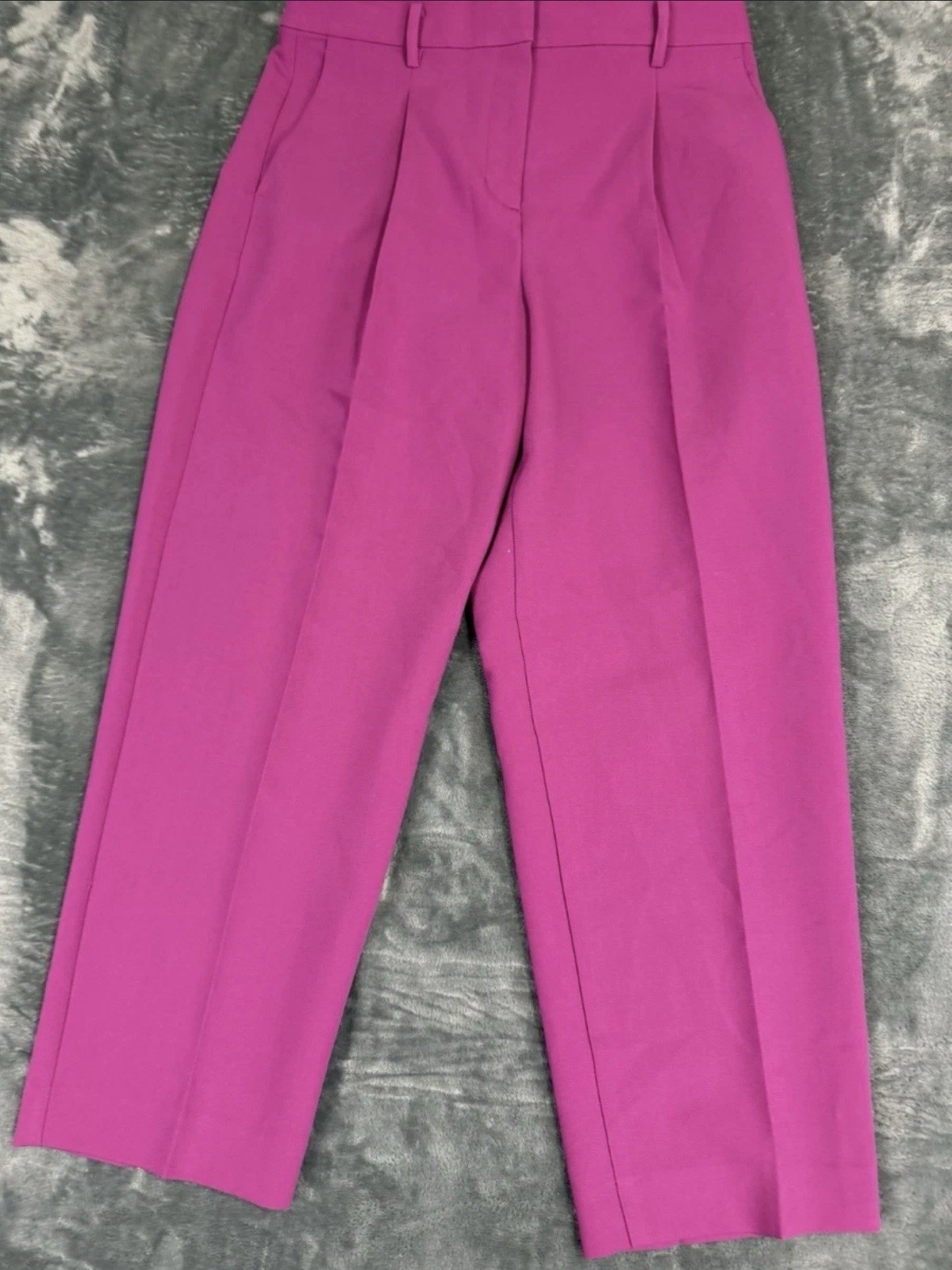 ann taylor Women’s Elegant Withe Leg High Waist Dress Pants In Fushia Size. 6